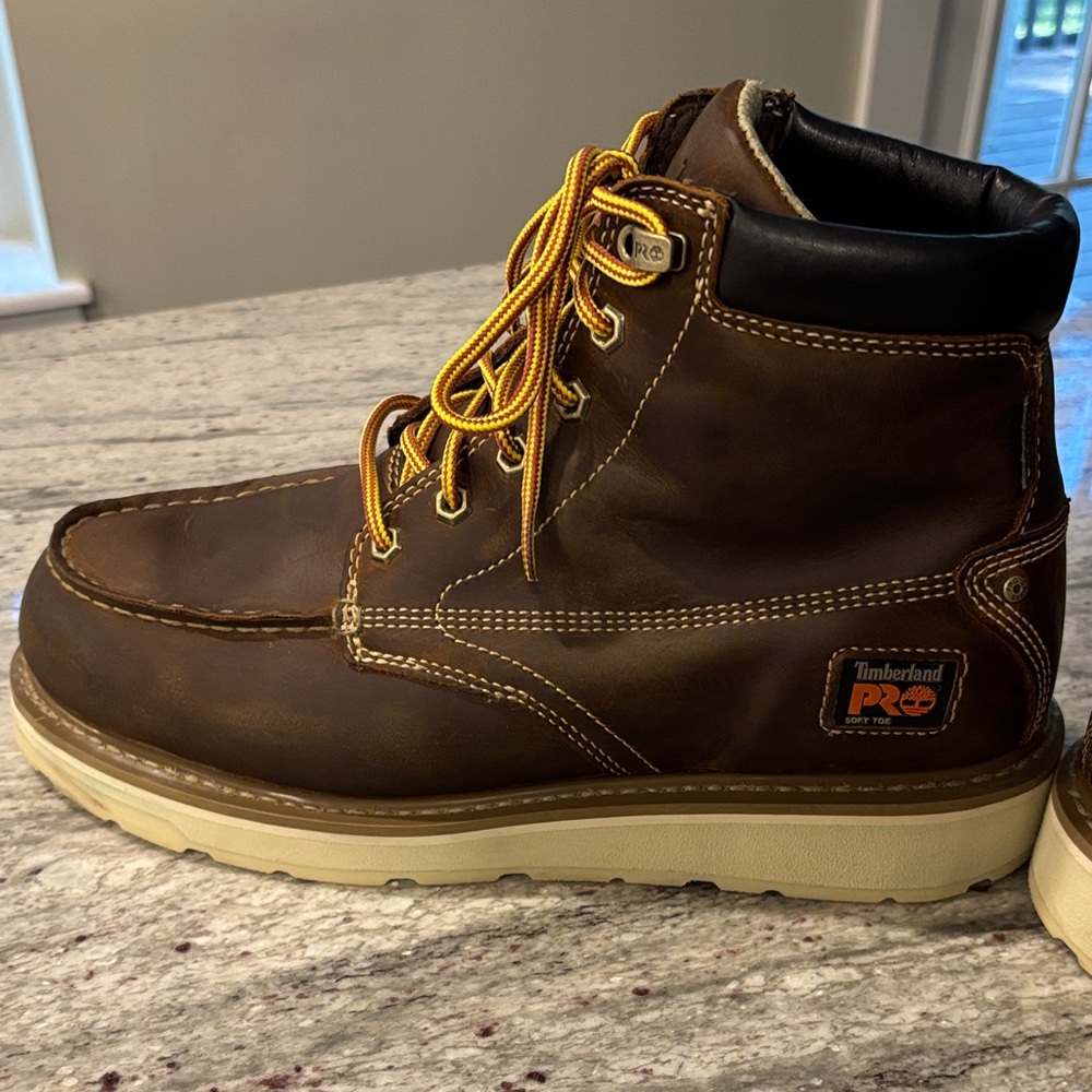 Timberland PRO Men's Gridworks Brown Leather Work Boots